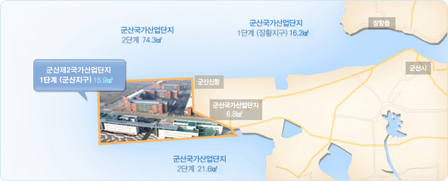 군산국가산업단지 위치도 이미지 입니다.
