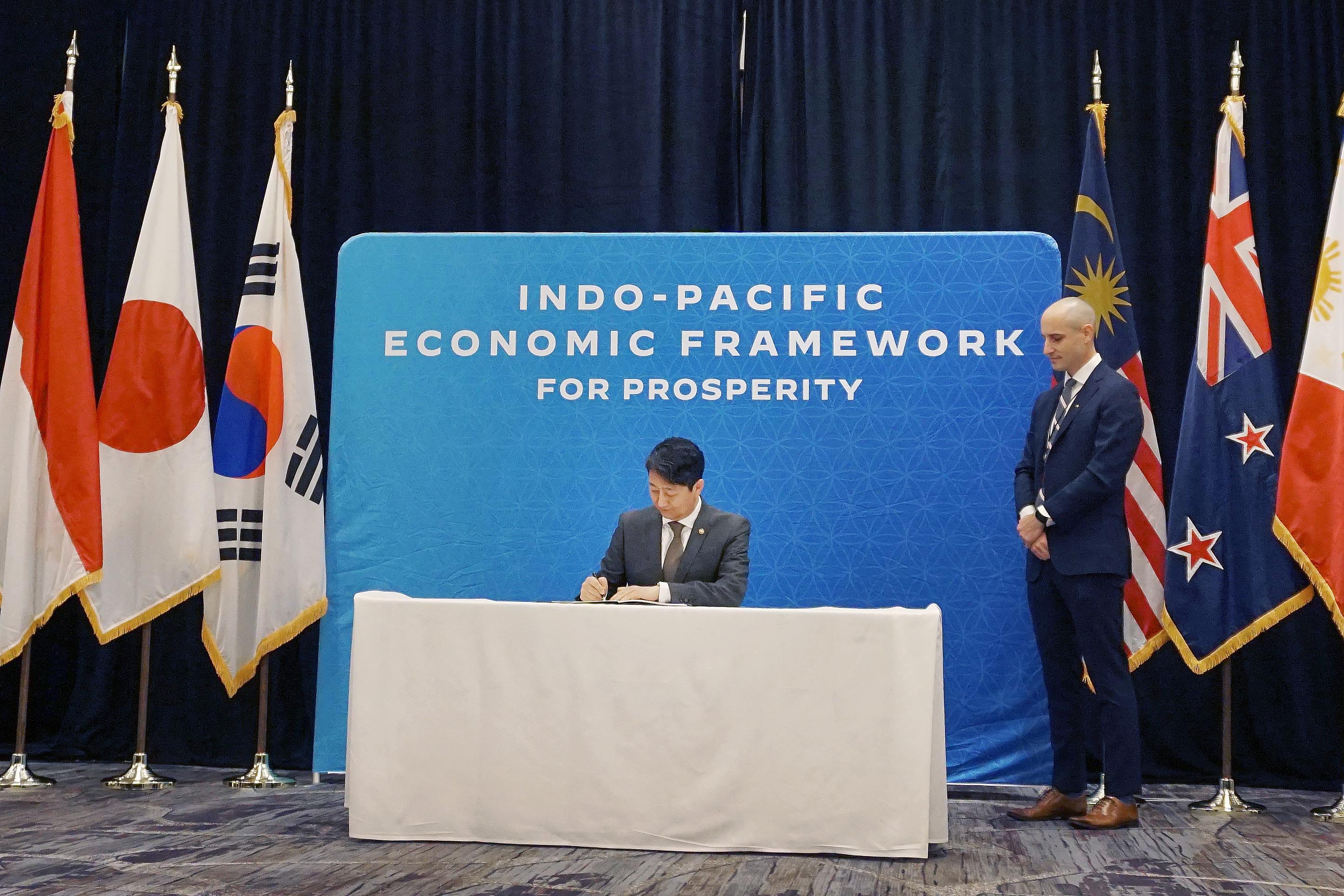 인도태평양경제프레임워크(IPEF) 필라2 공급망 협정 서명식 이미지 0